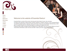 Tablet Screenshot of ensemblepoetico.com